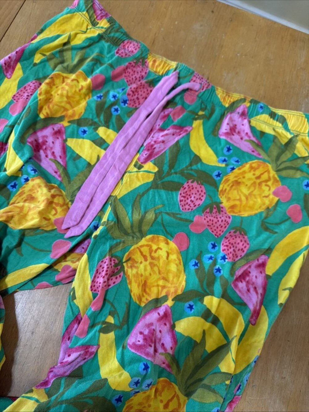 PJ Salvage Womens Short Sleeved Whimsey Fruit Pajama Set Size Large Vibrant - Picture 6 of 8